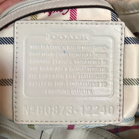 Authentic COACH TATTERSALL ERGO PLEATED LEATHER BAG HOBO - Picture 6 of 16